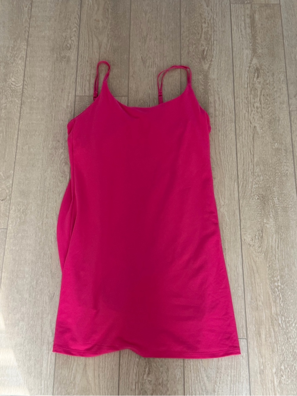 90 Degree By Reflex Hot Pink Spaghetti Strap Slip Dress